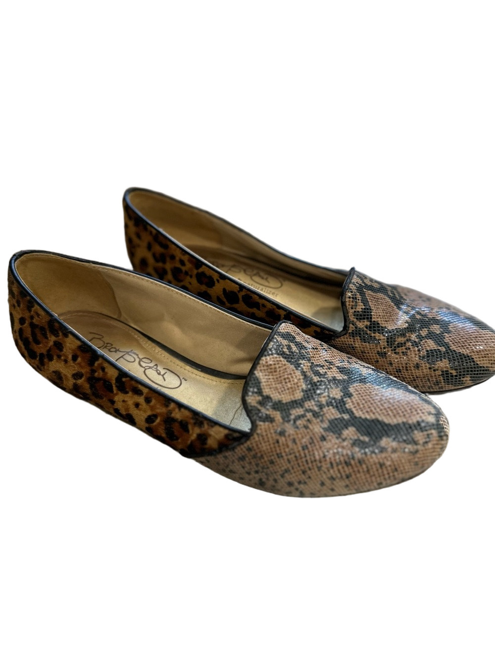 Bromstad by Naturalizer Animal Print Slip On Loafer Flats Leopard